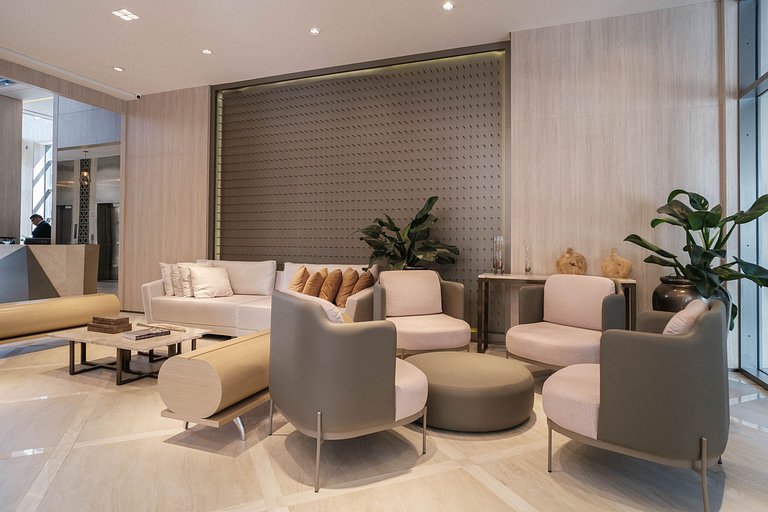 Apto no Zahle Jardins com portaria 24h e WI-FI