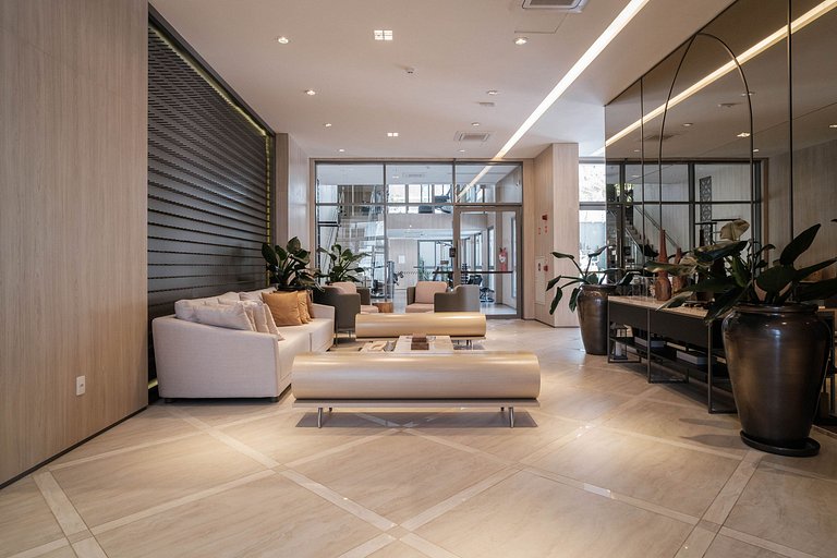 Apto no Zahle Jardins com portaria 24h e WI-FI