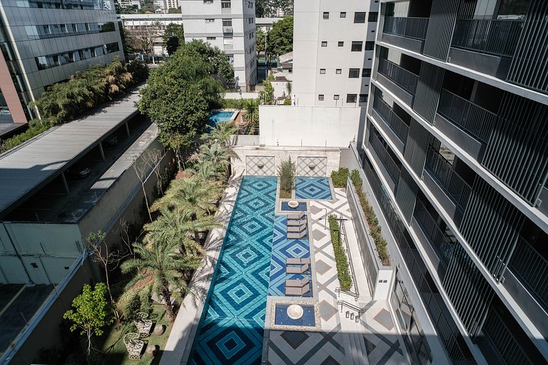 Apto no Zahle Jardins com portaria 24h e WI-FI