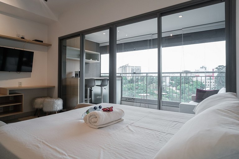Se encante com esse studio próximo ao ibirapuera