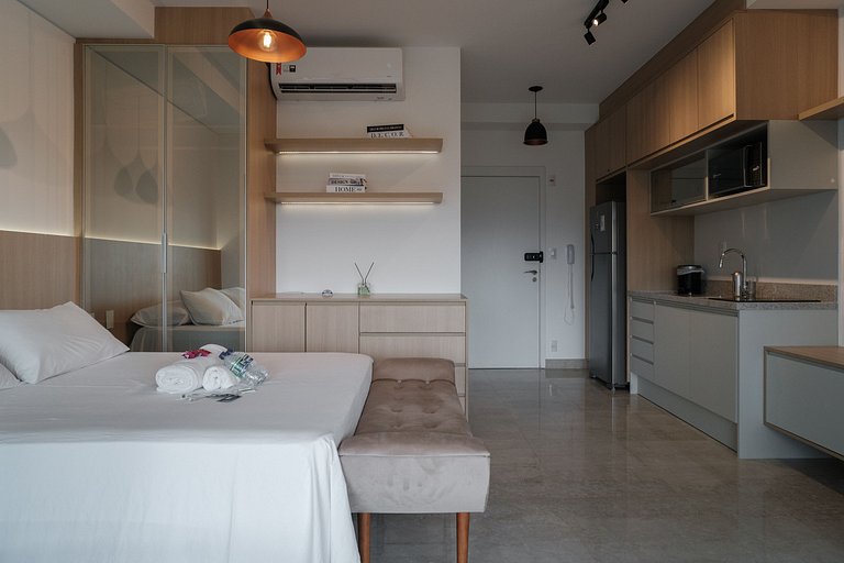 Se encante com esse studio próximo ao ibirapuera