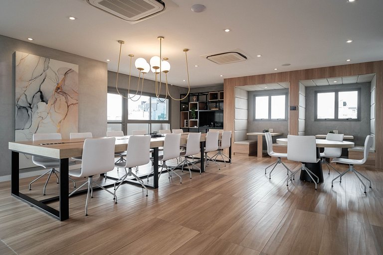 Studio com filtro de água, WI-FI e portaria 24h