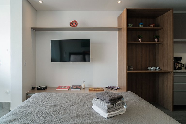 Apto no Zahle Jardins com portaria 24h e WI-FI