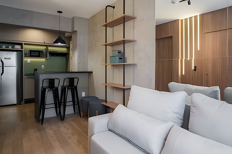 Apartamento para Alugar em Pinheiros - 3 Pessoas, Metrô