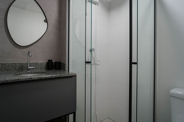 Studio Moderno para Alugar em Pinheiros - 3 Pessoas, Varanda