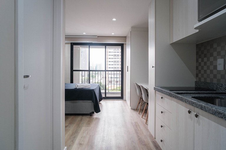 Studio para Alugar em Pinheiros - Metrô Faria Lima, Piscina