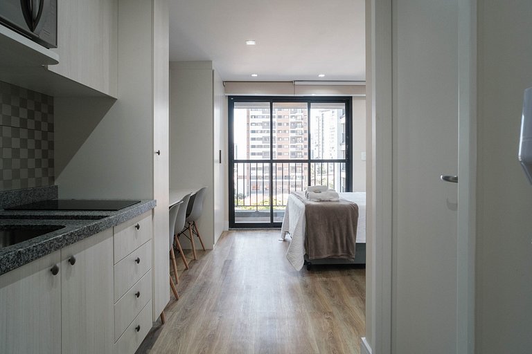Studio para Alugar em Pinheiros - 3 Pessoas, Piscina e Sauna