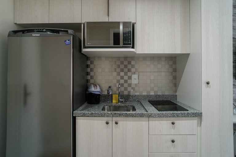 Studio para Alugar em Pinheiros - 3 Pessoas, Piscina e Sauna