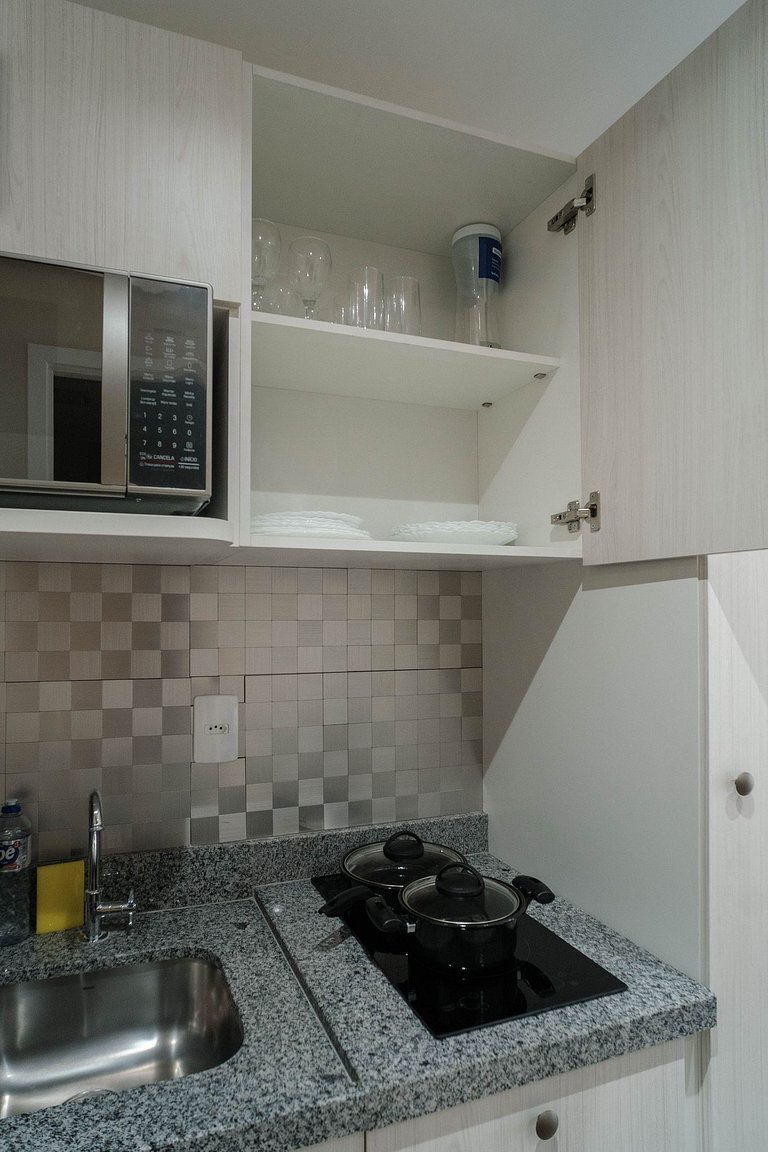 Studio para Alugar em Pinheiros - 3 Pessoas, Piscina e Sauna