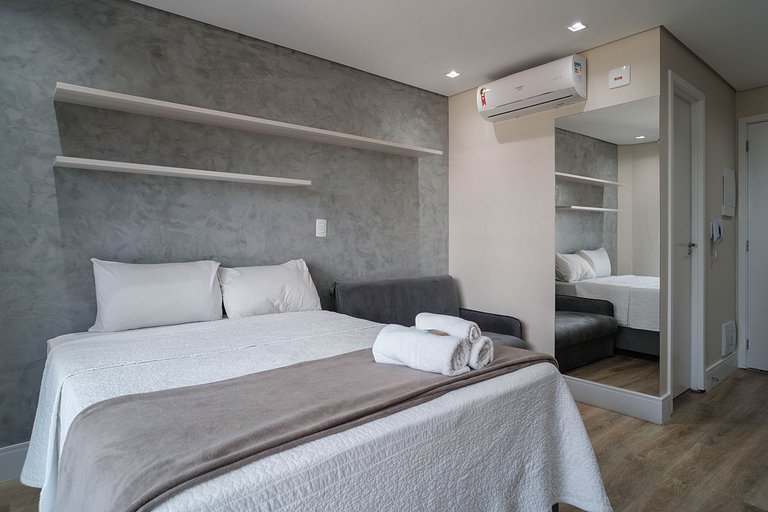 Studio para Alugar em Pinheiros - 3 Pessoas, Piscina e Sauna