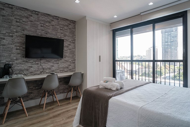 Studio para Alugar em Pinheiros - 3 Pessoas, Piscina e Sauna