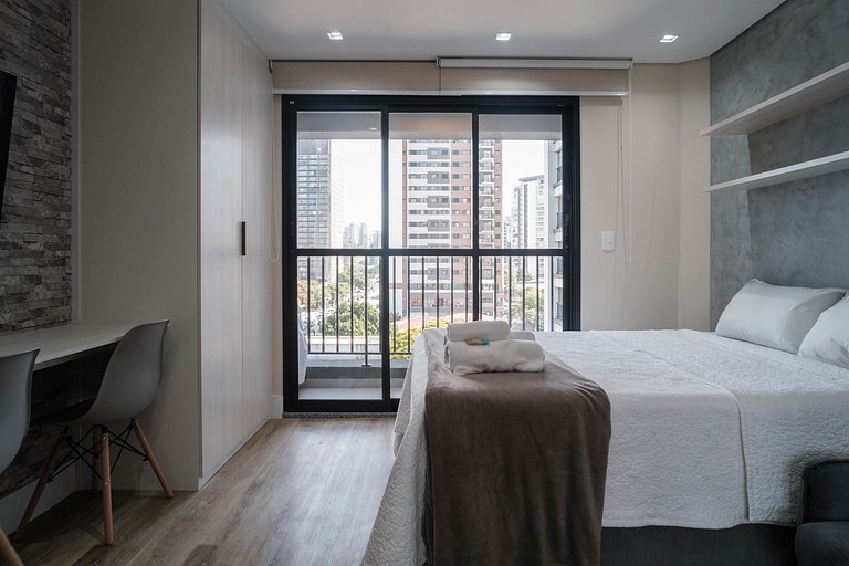 Studio para Alugar em Pinheiros - 3 Pessoas, Piscina e Sauna