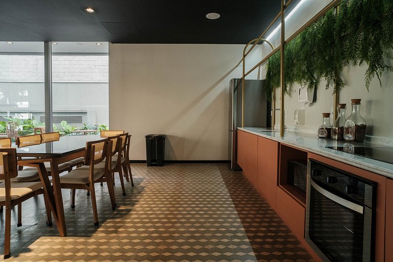 Estadia confortável com cozinha completa
