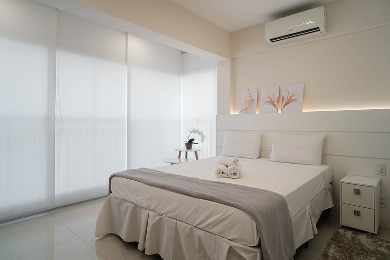 Studio com filtro de água, WI-FI e portaria 24h
