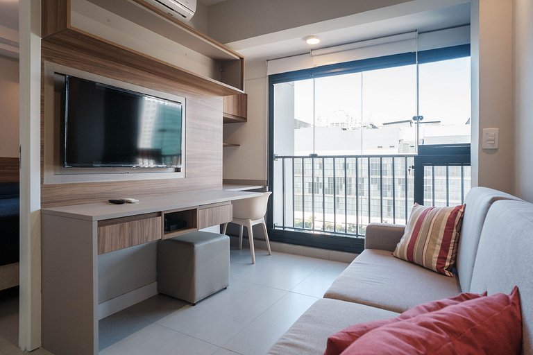 Apartamento para Alugar em Pinheiros - 2 Pessoas, Rooftop