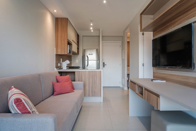 Apartamento para Alugar em Pinheiros - 2 Pessoas, Rooftop