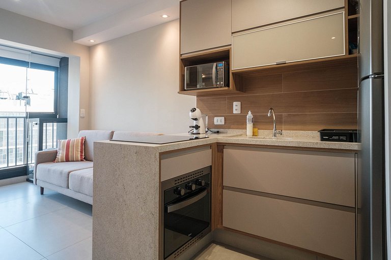 Apartamento para Alugar em Pinheiros - 2 Pessoas, Rooftop