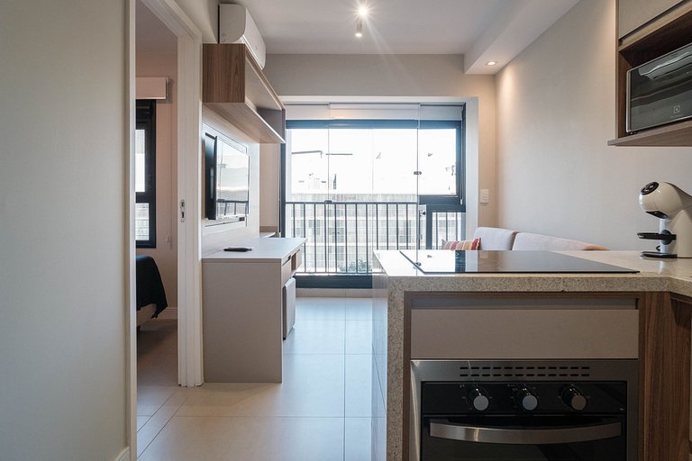 Apartamento para Alugar em Pinheiros - 2 Pessoas, Rooftop