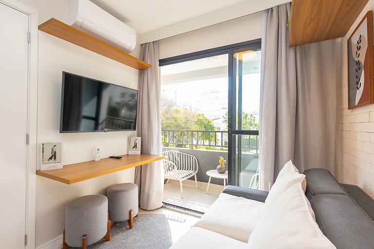 Apartamento para Alugar em Pinheiros - 2 Pessoas, Varanda