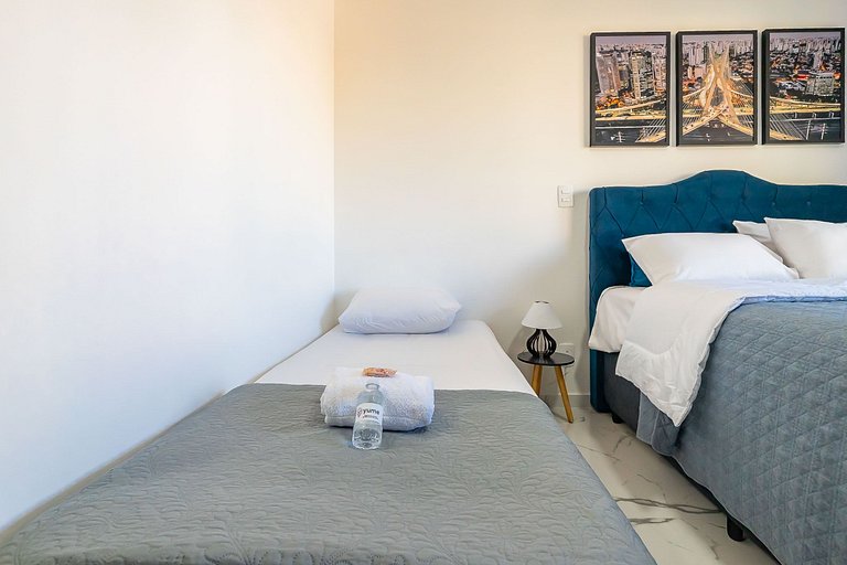 Studio para Alugar em Pinheiros - 3 Pessoas, Metrô e Rooftop