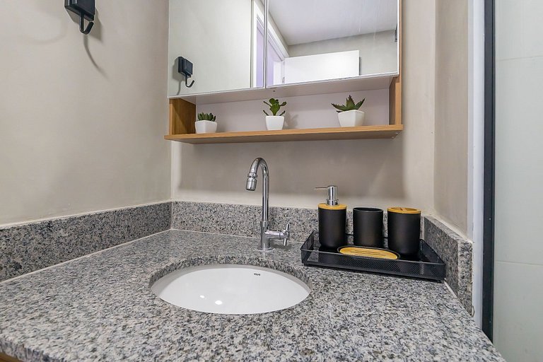 Studio para Alugar em Pinheiros - 3 Pessoas, Metrô e Rooftop