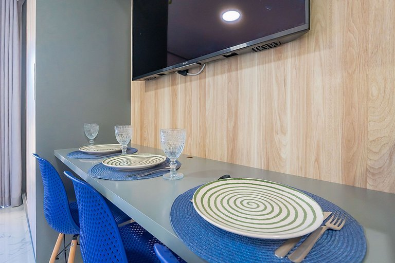 Studio para Alugar em Pinheiros - 3 Pessoas, Metrô e Rooftop