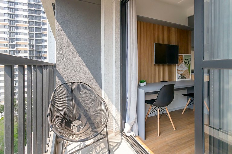 Apto elegante em Pinheiros com portaria 24h
