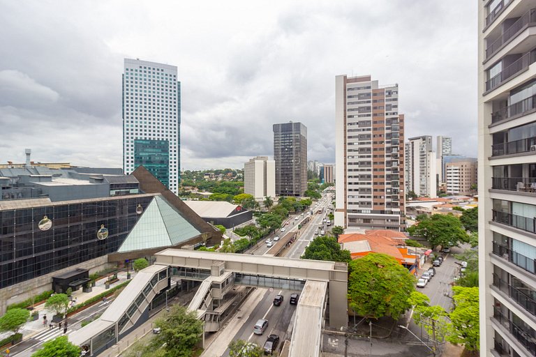 Apto sofisticado c/ cama queen em Pinheiros