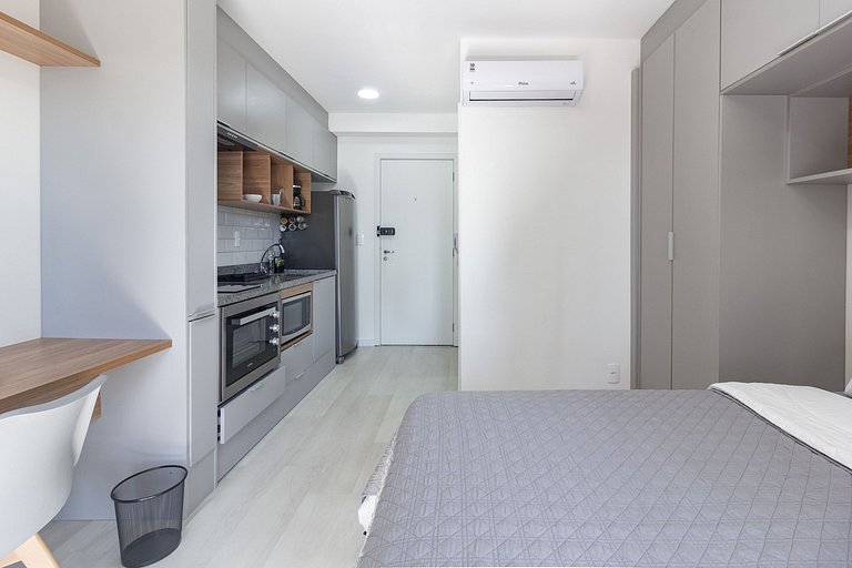 Apto para Alugar em Pinheiros - 2 Pessoas, Varanda e Rooftop
