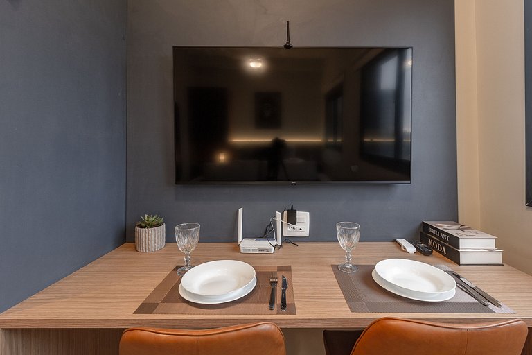 Studio em Pinheiros c/ Self Check-in e Vista da Cidade