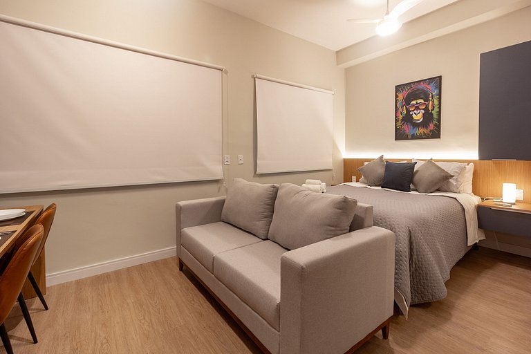 Studio em Pinheiros c/ Self Check-in e Vista da Cidade