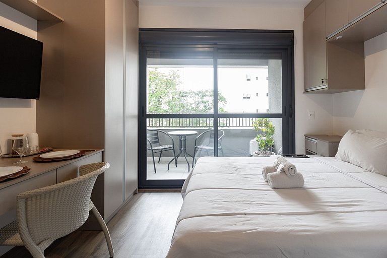 Charme e conforto: Apto completo e acolhedor