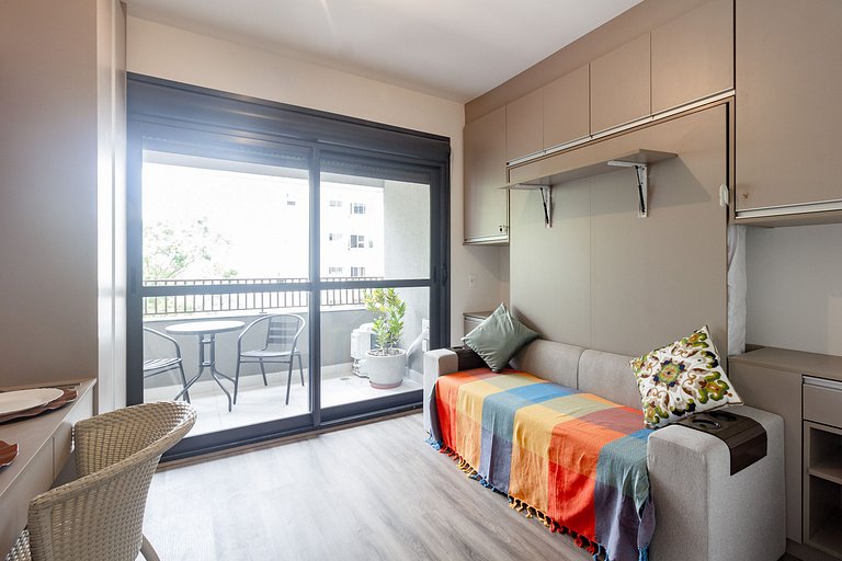 Charme e conforto: Apto completo e acolhedor