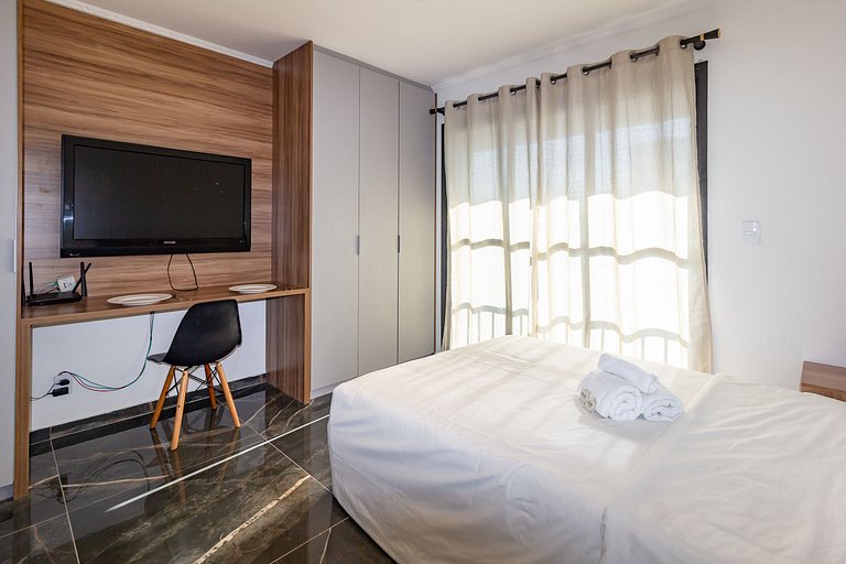 Acolhedor e confortável: Apt completo em Pinheiros