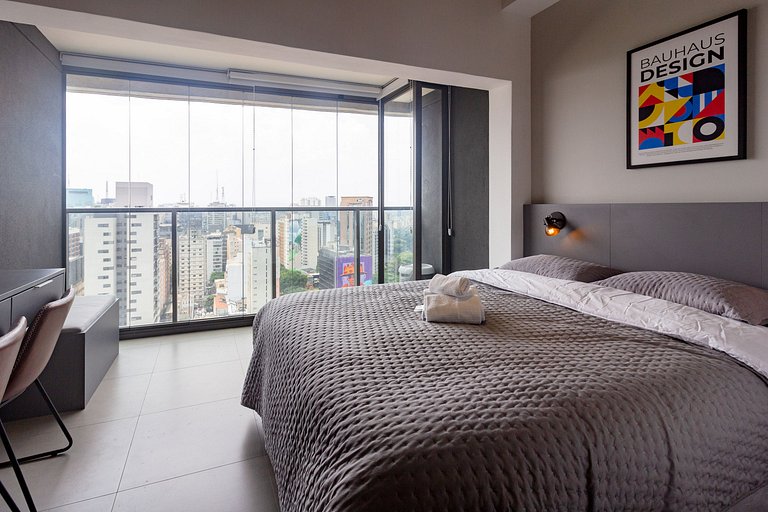Sky View: Apto completo próximo da Paulista