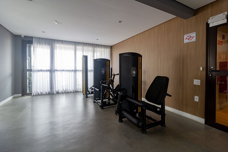 Apto completo com vista incrível próximo ao metrô