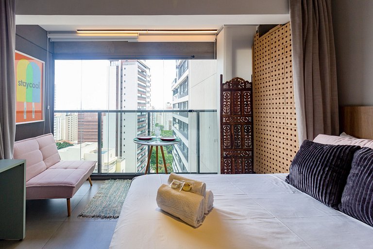 Encantador e charmoso: Apt completo no ON Paulista