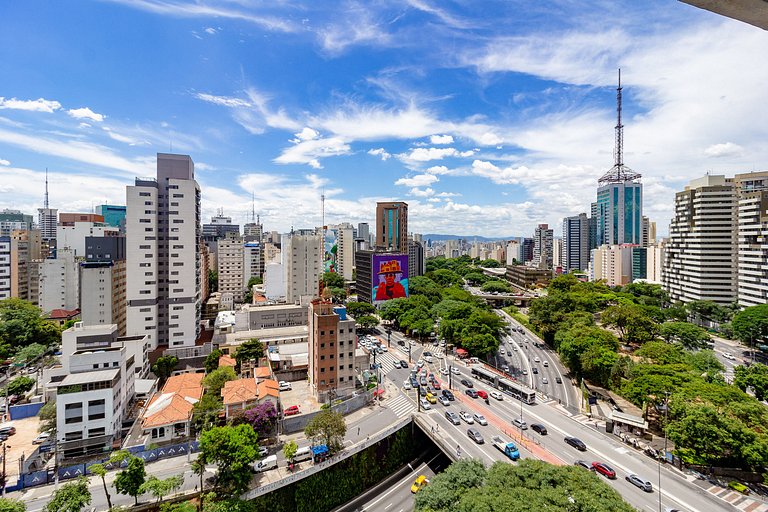 Apto elegante próximo da Paulista e c/ linda vista