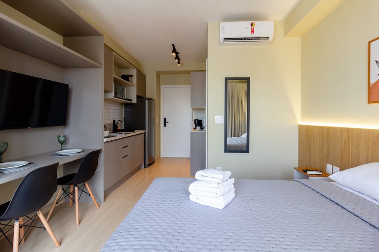 Luxo e conforto: apto completo em Pinheiros