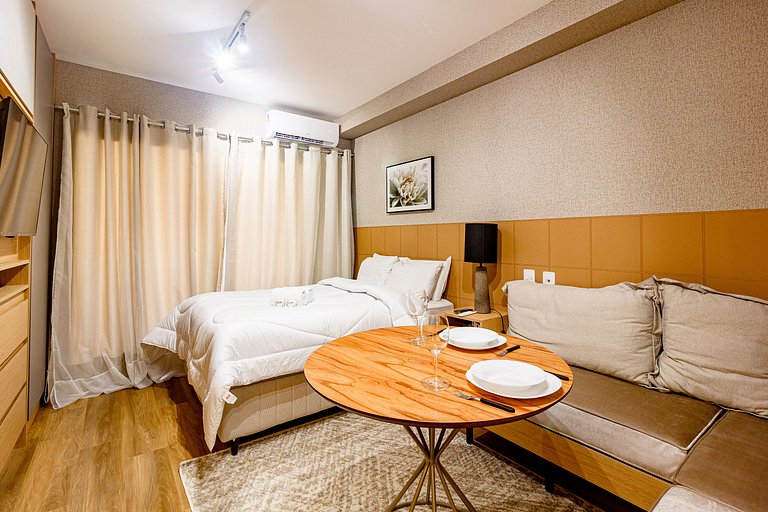Aconchego e elegância: Apto completo na Vila Nova