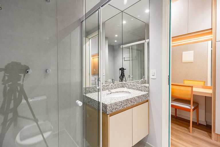 Aconchego e elegância: Apto completo na Vila Nova