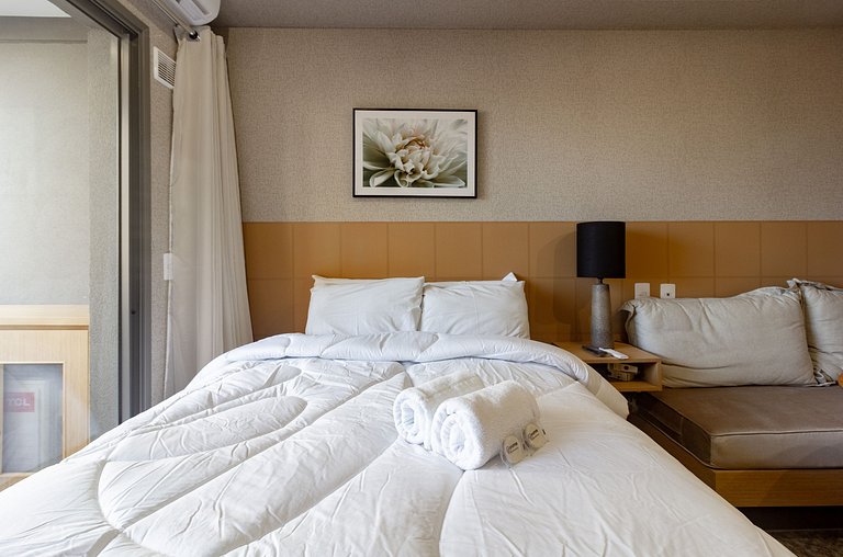 Aconchego e elegância: Apto completo na Vila Nova