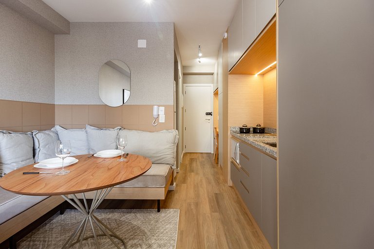 Aconchego e elegância: Apto completo na Vila Nova