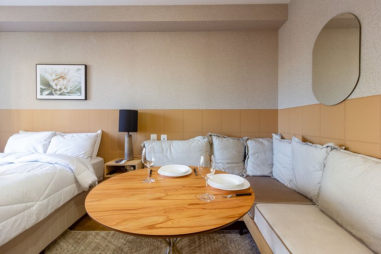 Aconchego e elegância: Apto completo na Vila Nova