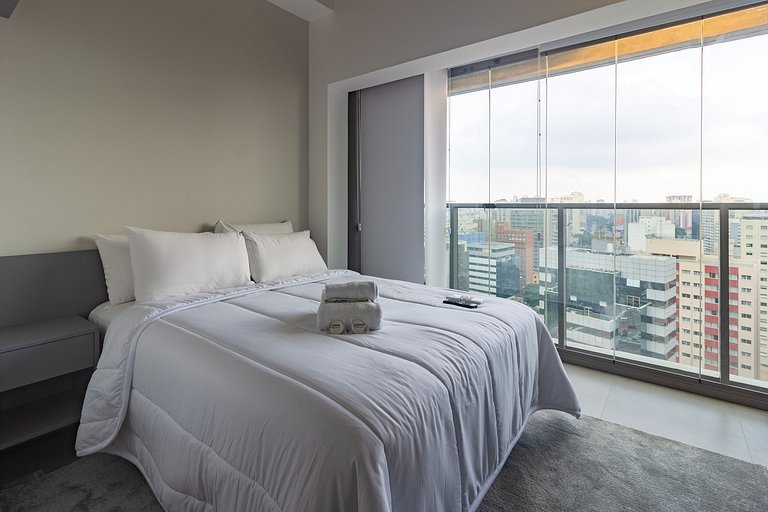 Encanto e conforto: apt completo próx da Paulista