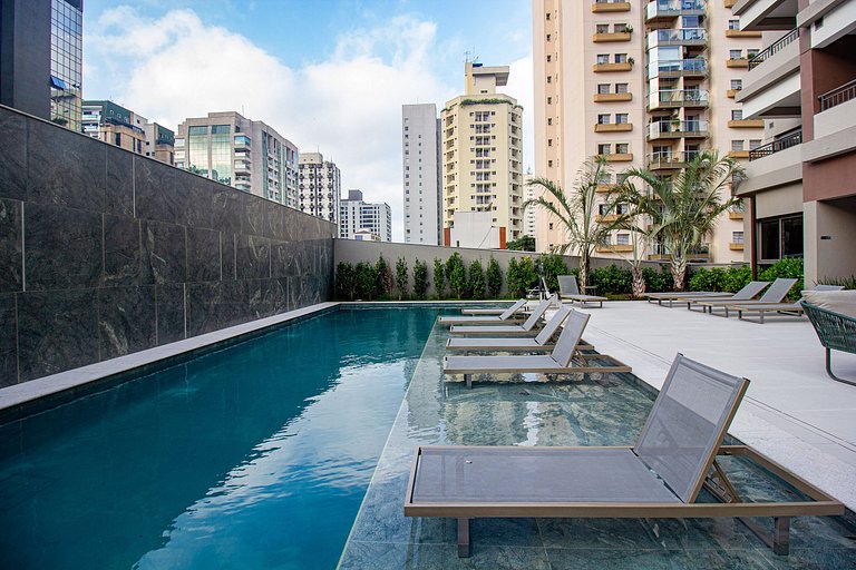 Encanto e conforto: Apt c/ cama queen em Moema
