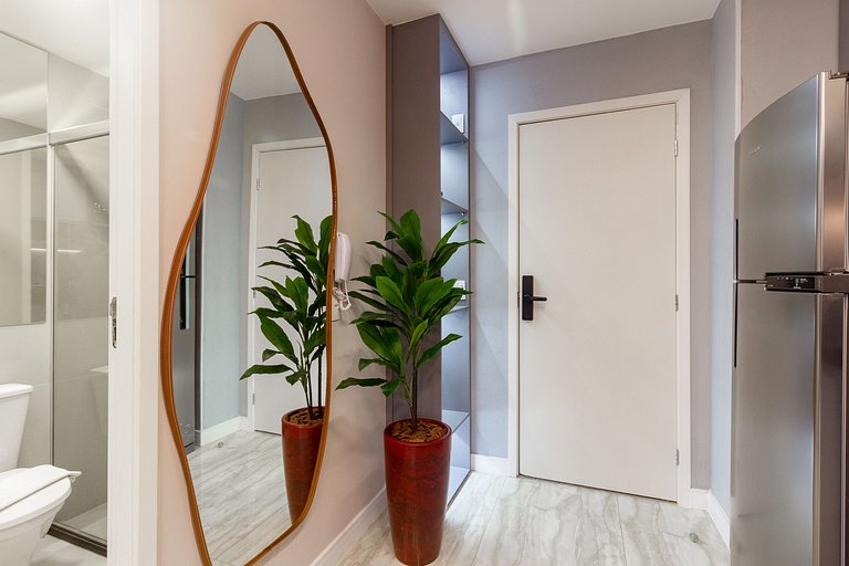 Apt encantador em Pinheiros: self check-in e WI-FI
