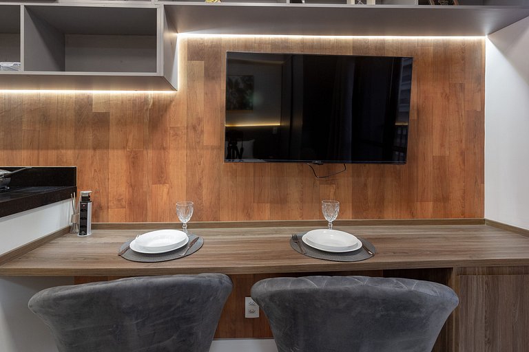 Apt encantador em Pinheiros: self check-in e WI-FI
