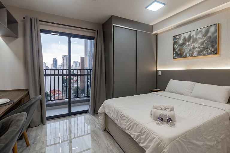 Apt encantador em Pinheiros: self check-in e WI-FI