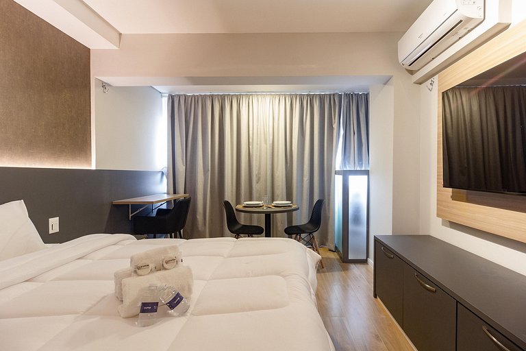 Encanto e conforto: Apt c/ cama queen em Moema
